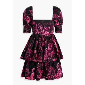 NWOT Alice and Olivia Emmalou Tiered Cotten Mini Dress